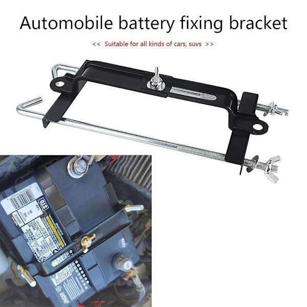 2 ST Universal Metall Justerbar Batterihållare Stabilisatorfäste Batterifixeringsfäste Stativ Bil