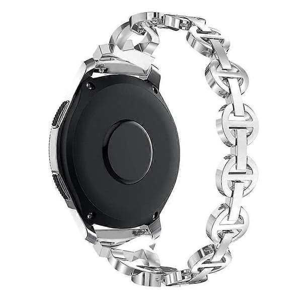 xDfind Diamond ruostumattomasta teräksestä valmistettu kellon ranneke Silver 22mm