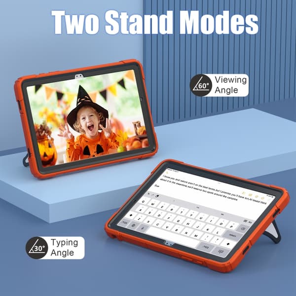 [LCS]Samsung Galaxy Tab A9+ / A11+ Spider Silikon Hybrid PC Støtsikkert Deksel Orange Svart