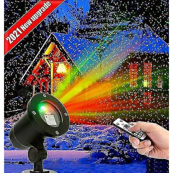 Jul LED Projektor Utomhus Landskap Scen Jul Lampa UK Plug