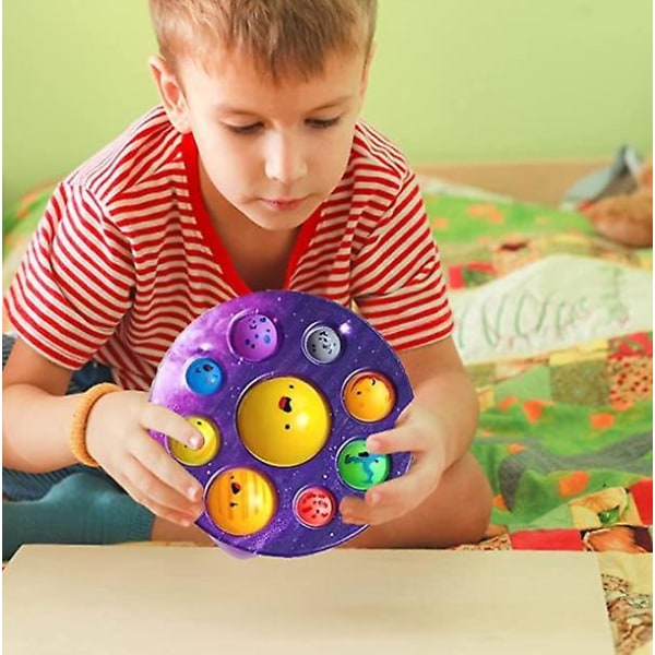Åtte Planeter Push Pop Pop Bubble Fidget Leker type4