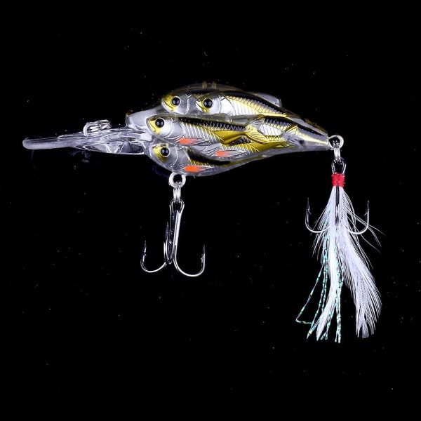7,5 cm 9 g Dykdjup Crankbait Fiskedrag Swimbait Konstgjort Bete Fiske Wobblers Tillbehör 7