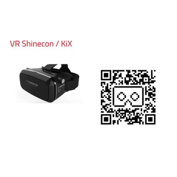 VR Headset för IPHONE 7 Smartphone Virtual Reality Glasögon Ga