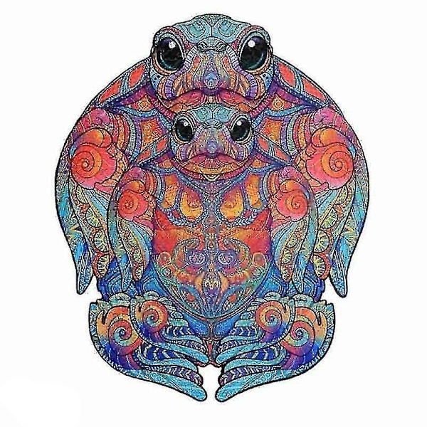 Barnpussel Djurformer Trä 3D-pussel Byggklossar Festivalgåvor Hemvägg Havssköldpadda A3 Sea Turtle