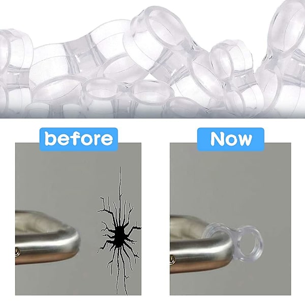 Dørhåndtak Beskyttere Dør Buffer Transparent Gummi Bumpers Dørhåndtak Stopper Dørveggbeskytter