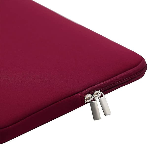 [LCS] Laptopfodral med vadderat blixtlåsfodral Red