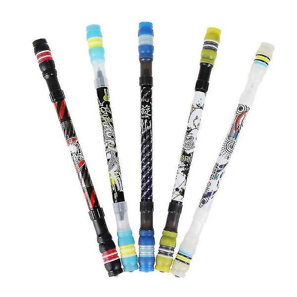 2 stk. Sjov Roterende Pen Spinning Gaming Pen Til Børn Studerende Skrive Legetøjs Penne Kawaii Kuglepen Søde Papirvarer Skoleartikler