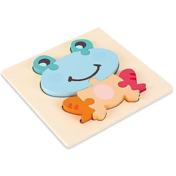 (Frukt-tj108a) Montessori puslespill leker for barn, dyr, frukt, grafikk ma