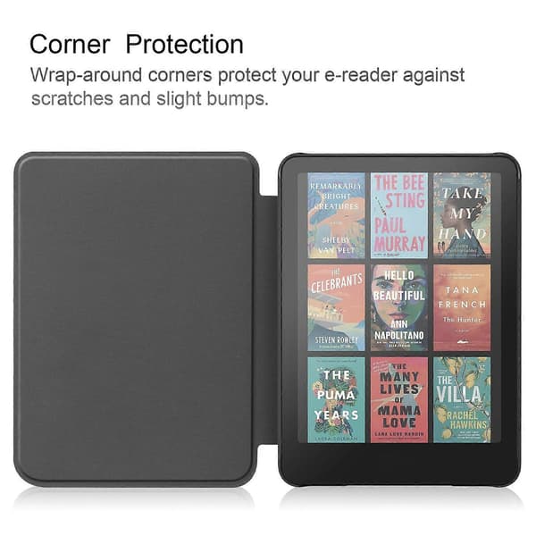 Til Kindle Paperwhite (2024) Etui PC+PU E-læser Cover Understøtter Auto Vågn/Dvale Multicolor Style B