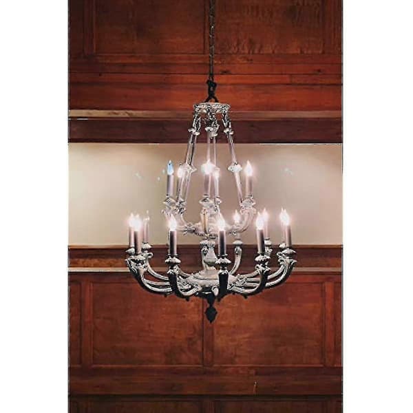 [LCS]10-pack Small Screw Light Bulbs 25 Clear Edison Screw Light Bulbs Flame Tip SES E14 240v From Brightfour