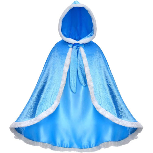 Party chili pels prinsesse hettekappe kapper kostyme for jenter utkledning Red 2-3t