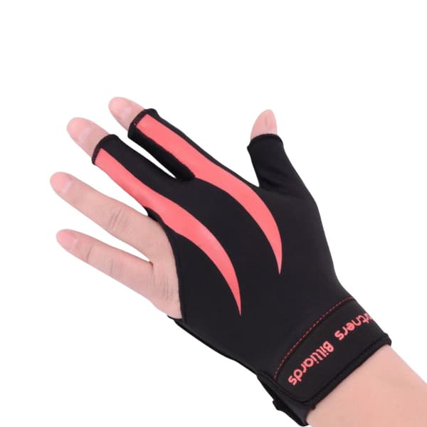 [LCS]1/2/3 Venstrehånds Snooker Billardhandske Gave Lavet af Elastisk Pink Sort 1 Pc Pink Black