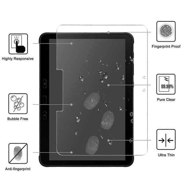 Til Samsung Galaxy Tab Active5 Pro Active4 Pro Active Pro Anti-eksplosion Arc Edge Hærdet Glasfilm