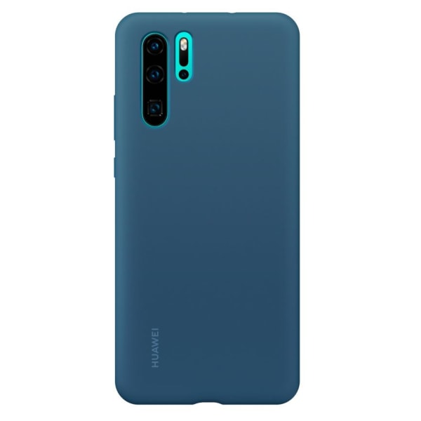 Huawei blått silikonhårt case för P30 Pro