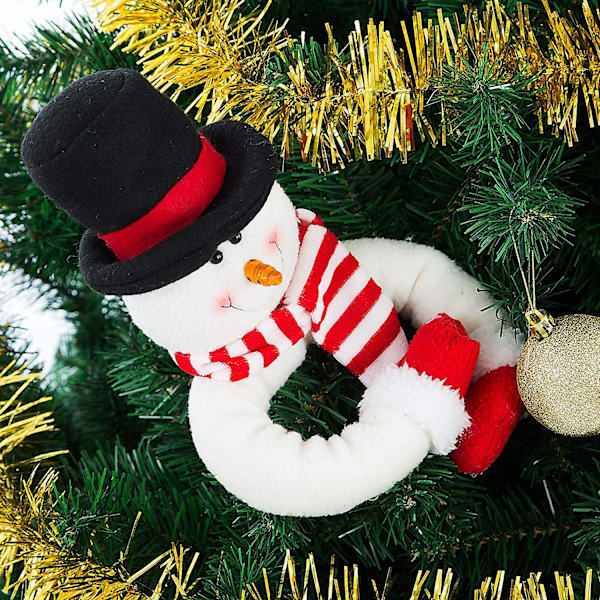2-pack Julgardin Spänne Docka Tomte & Snögubbe Kreativt Gardinomtag Fäste