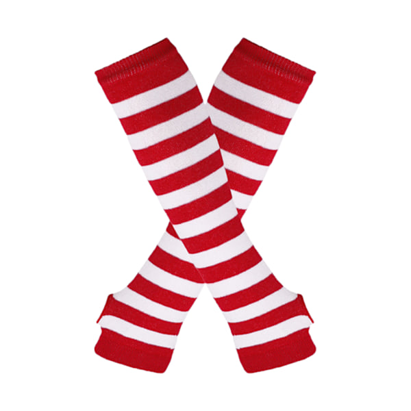 1/2/3/5 Knæhøje Strømper til Tykke Lår Lette at Bære og Gør Røde og Hvide 1Set Red and white