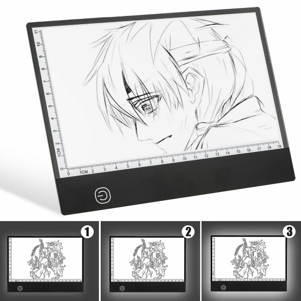 A5 LED Lysplate Tegnebrett