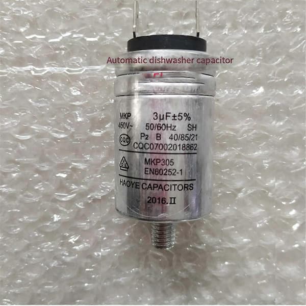 Diskmaskinsdelar Aluminiumhölje Kondensator MKP-3UF 450VAC