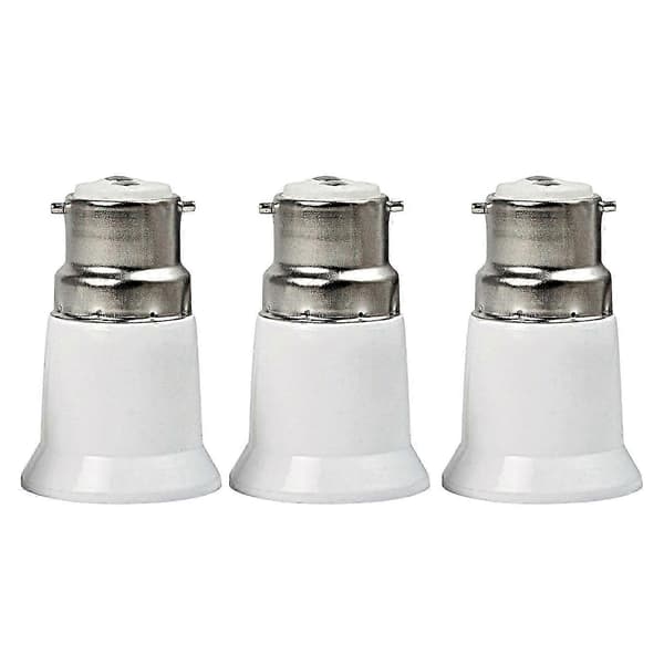 lyspære-adapter B22 til E27 for lampedeler 3pcs