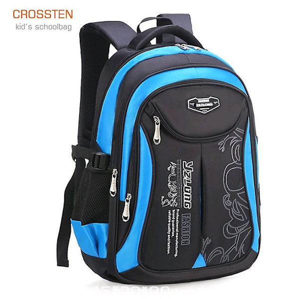 Vedenpitävä koulureppu lapsille, poikien ja tyttöjen reppu alakouluun, lastentarhan reppu lapsille Dark blue