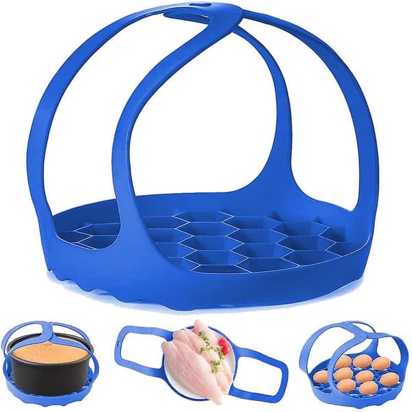 [LCS] Silikone æggedamper (blå) Kompatibel med 6 Qt/8 Qt Instant Pot blue