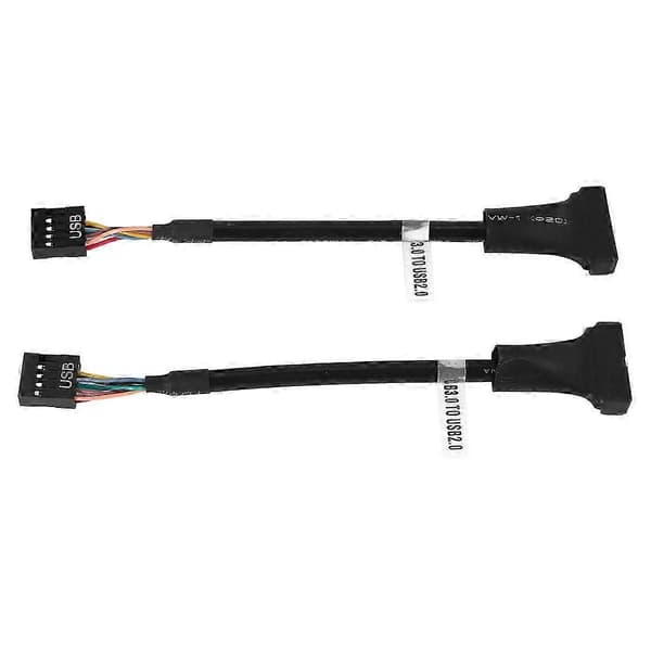 2 stk. USB 3.0 Header til USB 2.0, USB 3.0 til USB 2.0 bundkortadapterkabel, 19-benet USB3.0 han til 9