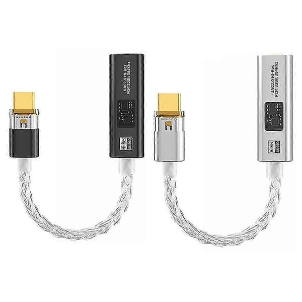 Stereo Ephone Hovedtelefon Afkodning Konverter USB Type C til 3,5 mm Jack Adapter Hifi DAC Audio Forstærker CX31993 MAX972