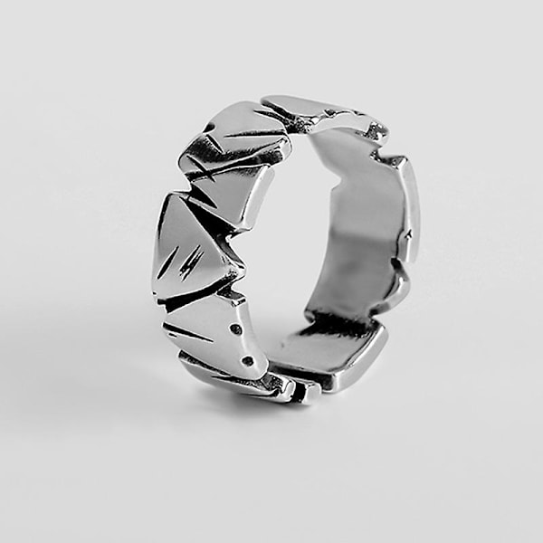 Nytt Mode Allmatch Blomsterring Kvinnlig Personlighet Atmosfär SILVER