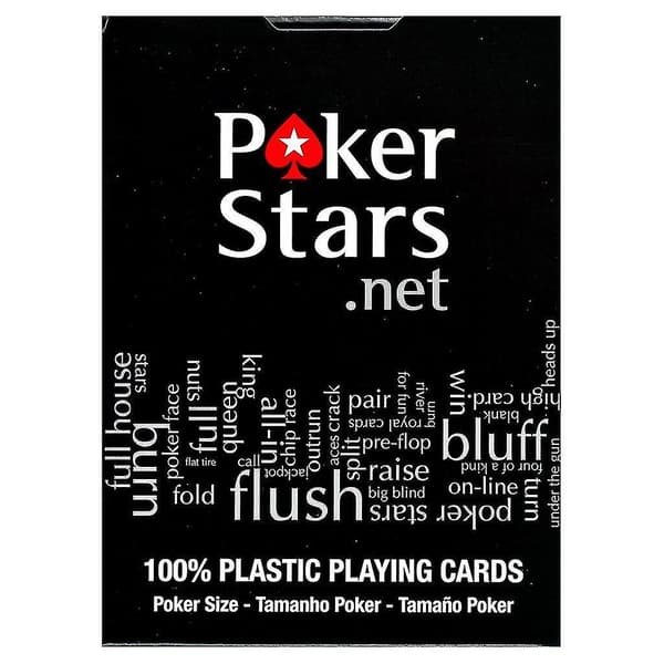 [LCS]Sort, PokerStars spillekort-100% plastik-sort