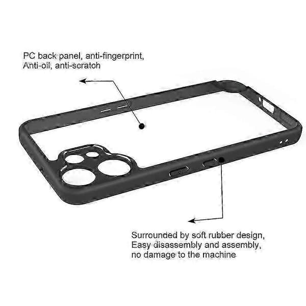 Frostat TPU Hybrid Transparent PC-telefonfodral Black For Nothing CMF Phone 2 Pro