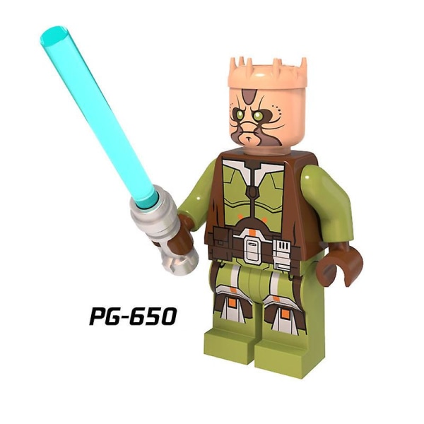 8 st Star Wars byggstenar monterade minifigur Luke Obiwanse