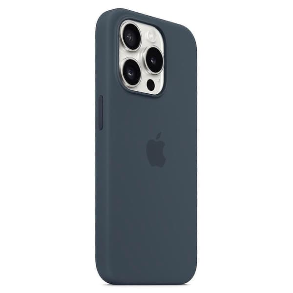 [LCS] Silikoneetui til iPhone 15 Pro, MagSafe-kompatibel Mørkeblå 695