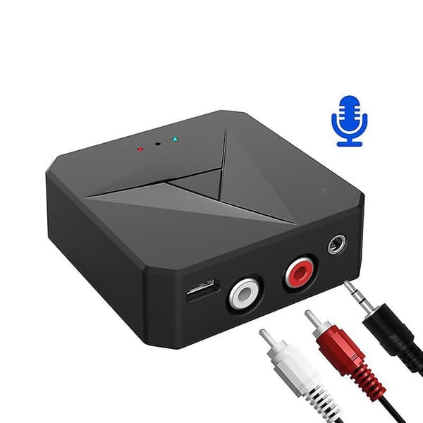 [LCS] NFC Bluetooth-kompatibel mottaker sender 2 i 1 USB lydadapter 3.5MM AUX RCA musikkstereo