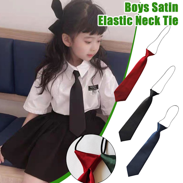 Liten slips barn søt dekorasjon avslappet uniform tilbehør navy blue One-size