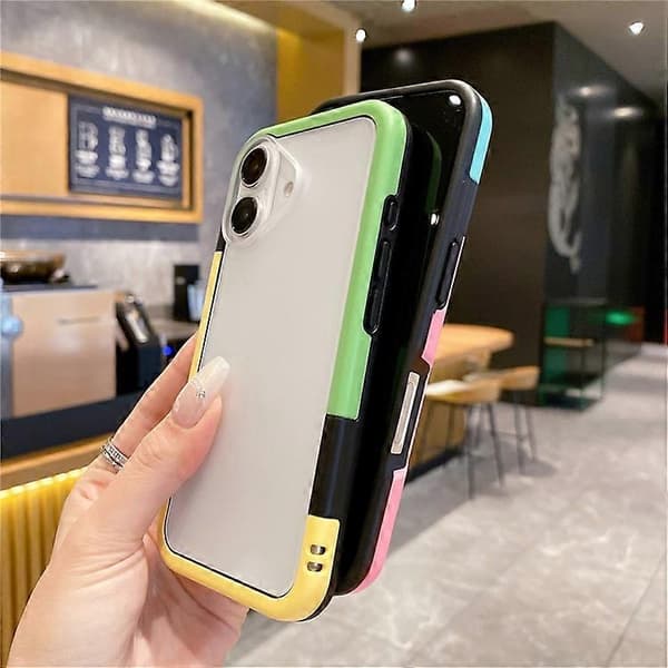 [LCS] Kompatibel med iPhone 16-deksel Avtakbart 2-i-1 TPU+PC Klart telefondeksel White