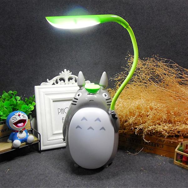 Min Nabo Totoro LED Oppladbar Bordlampe Lysstyrkejustering Øyebeskyttelse Nattlys LD154 White Tripe