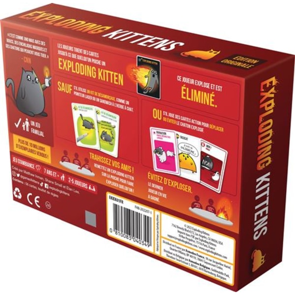 Asmodè¦e Exploding Kittens partyspel