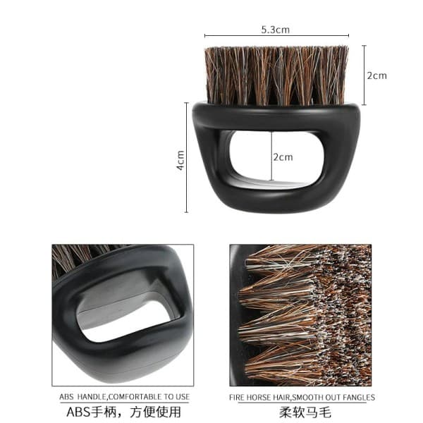 [LCS]1st Ring Design Hästhår Herr Rakborste Plast Bärbar Barberar Skäggborste