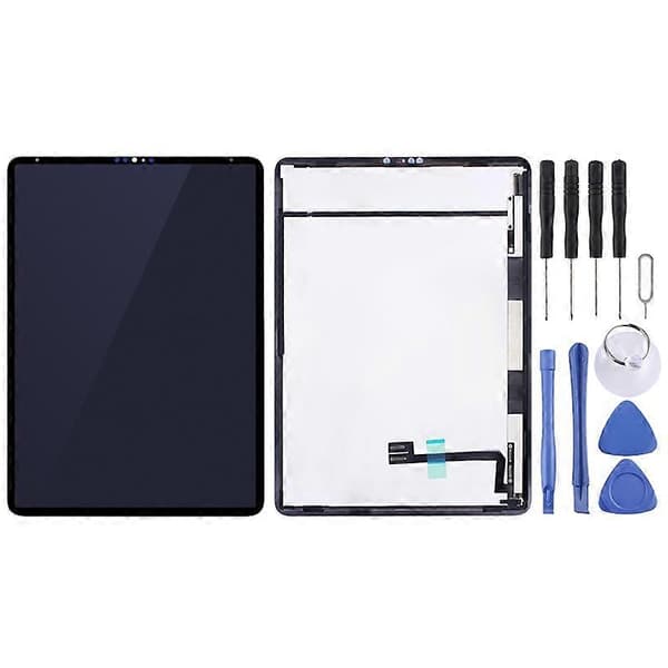 (Ny) KOMPATIBEL LCD-skærm til iPad Pro 12.9 tommer 4. generation 2020 A2069 A2232 med Digitizer Fuld Samling (Sort) Black