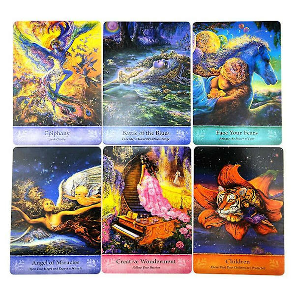 Mystisk Visdom Oracle Tarot Kit Kortspil Kortbog Æske Josephine Spil