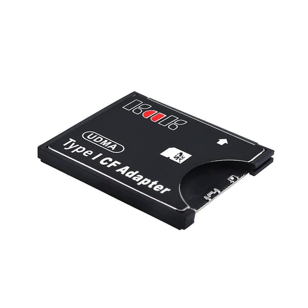 [LCS]SD till CF Typ I-adapter Stödjer SD SDHC SDXC MMC-kort till Standard Compact Flash Typ I-kortläsare Black