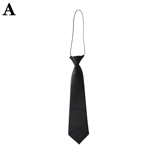 Pieni solmio, lyhyt, lapset, söpö koriste, rento, yhtenäinen, asusteet black One-size