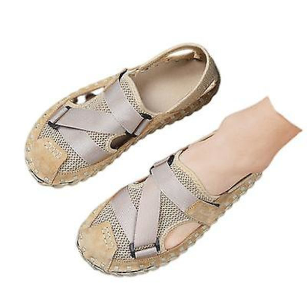 Sandaler Nya Ihåliga Och Andningsbara Herr Baotou Casual Strandskor Black 44