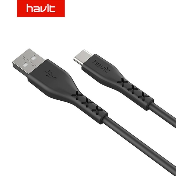 H68 Typ C USB -kabel Microusb Snabbladdning Usb-c trådbunden laddare Lämplig för Andoird mobiltelefon 1m flexibel och hög kvalitet