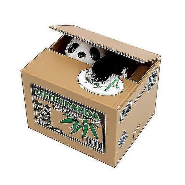 [LCS]Panda Elektronisk Spargris Söt Katt Stjäl Myntlåda Pengar Box Barnpresenter Panda