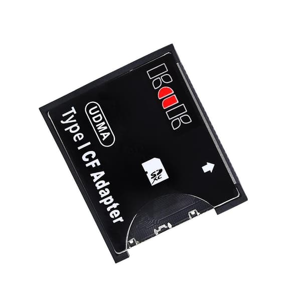 [LCS]SD till CF Typ I-adapter Stödjer SD SDHC SDXC MMC-kort till Standard Compact Flash Typ I-kortläsare Black