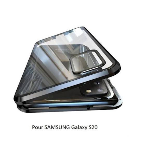 Samsung Galaxy S20 Magnetisk Herdet Glass Deksel Svart