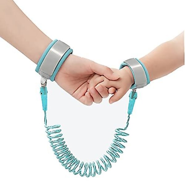Elastisk anti-tabt håndledsrem 360° drejelig 2m/6.56ft blå