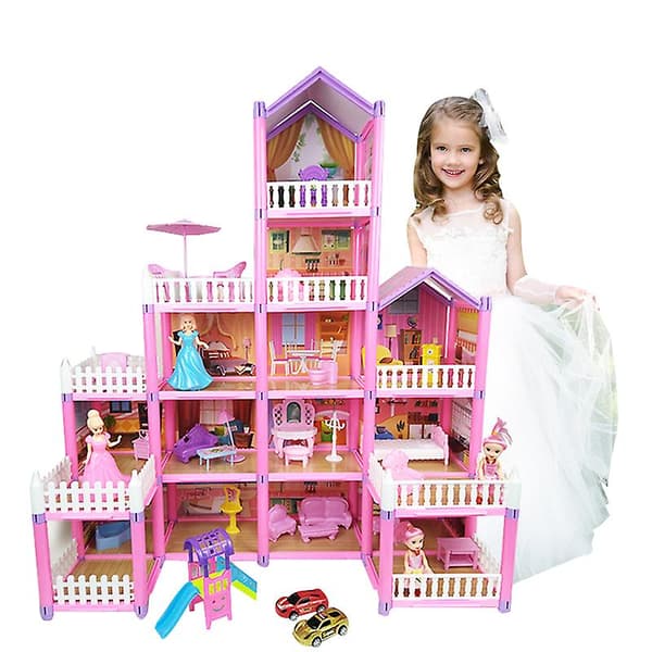 [LCS] Flickor Prinsesslott Byggleksaker, Byggsats 105PCS