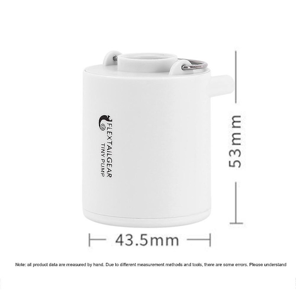 Camping Luftpump Uppblåsbar Liten Pump Elektrisk USB Mini Matta | Utomhusverktyg (Grå)